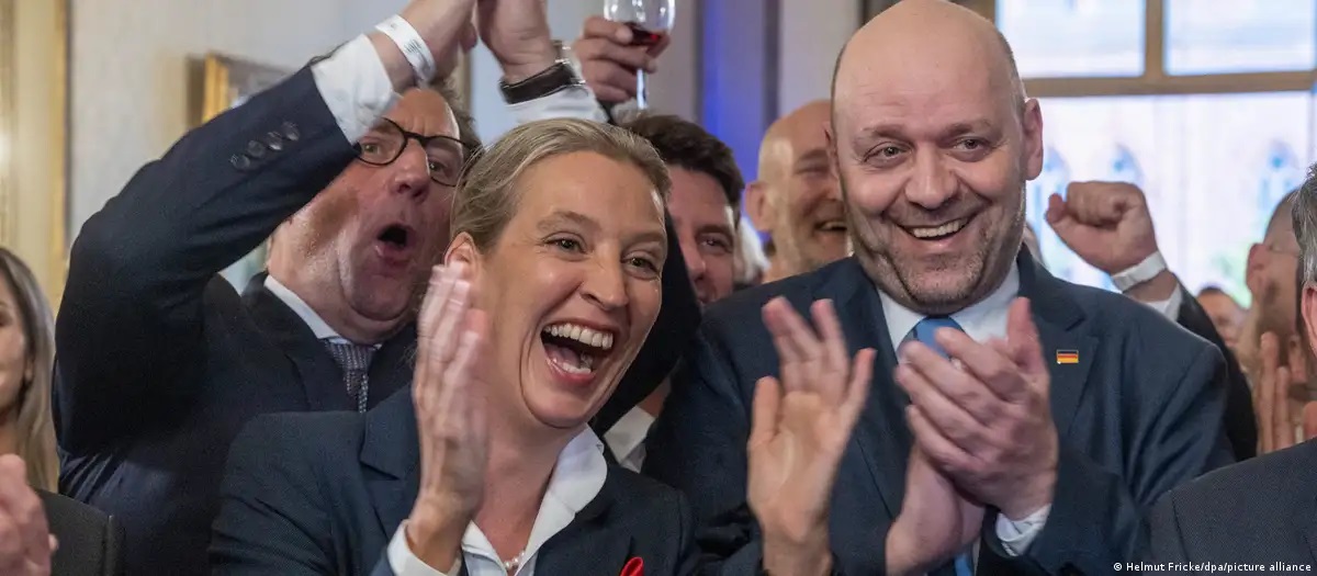 Krajně pravicová strana Alternativa pro Německo (AfD) se prosazuje ve všech částech země