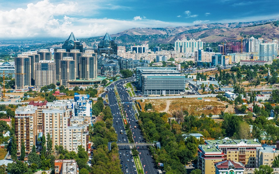 město Almat Kazakhstan střední Asie