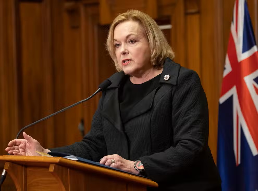 Vůdkyně konzervativní opozice Nového Zélandu Judith Collinsová