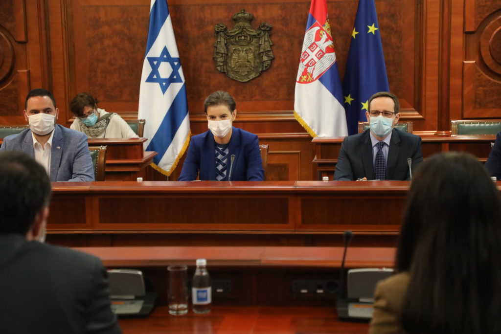 Setkání Izraelské vylvyslankyně Yahel Vilan s ministerskou předsedkyní Srbska Anou Brnabic