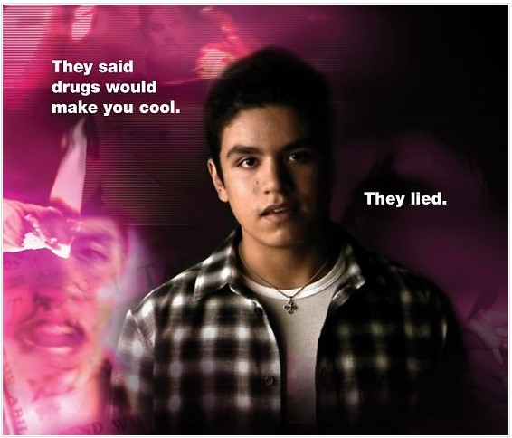 Jeden z našich posterů Prohlášení o drogách