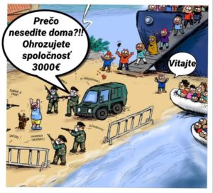 přistání nelegálních migrantů